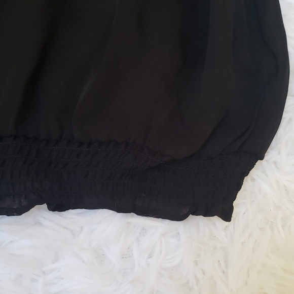 White House Black Market Silk Peasant blouse - Picture 3 of 11